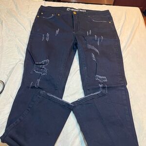 Argonaut Men’s Distressed Dark purple Jeans size 34 excellent condition
